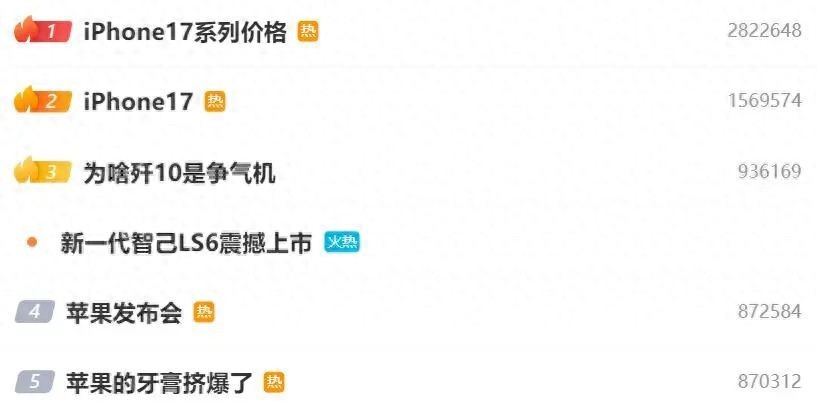 最貴17999!iPhone 17國行版售價公布